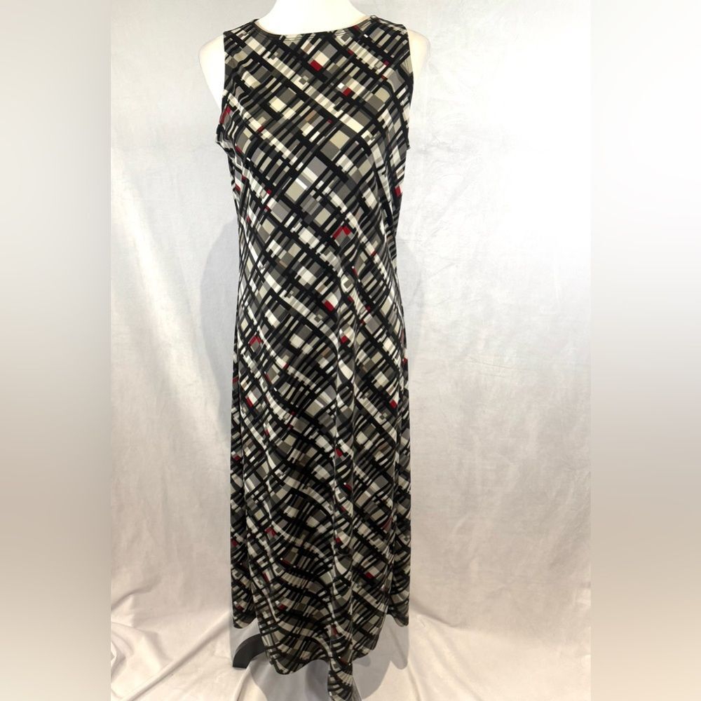Vintage Uniform by John Paul Richard geometric print maxi dress size small